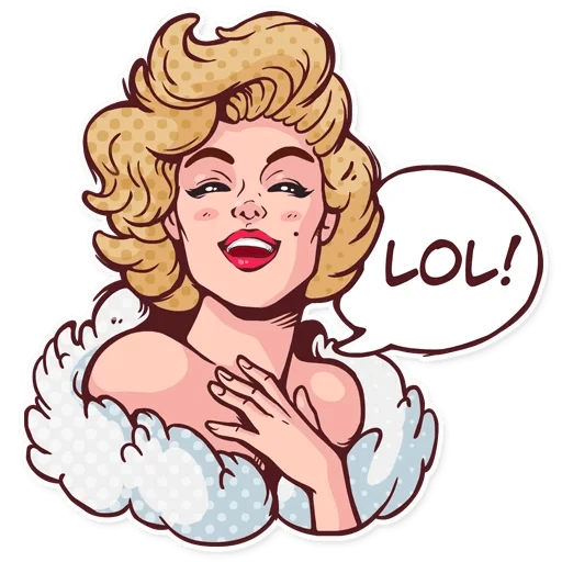 Marilyn Monroe  - sticker for 😂