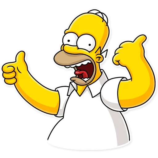 Homer Simpson  - sticker for 👍