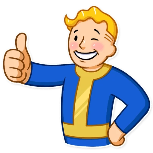 Fallout Vault Boy  - sticker for 👍