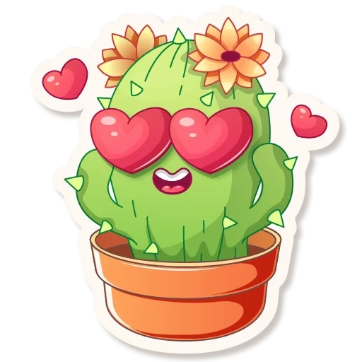 Cactus Quentin - sticker for 😍