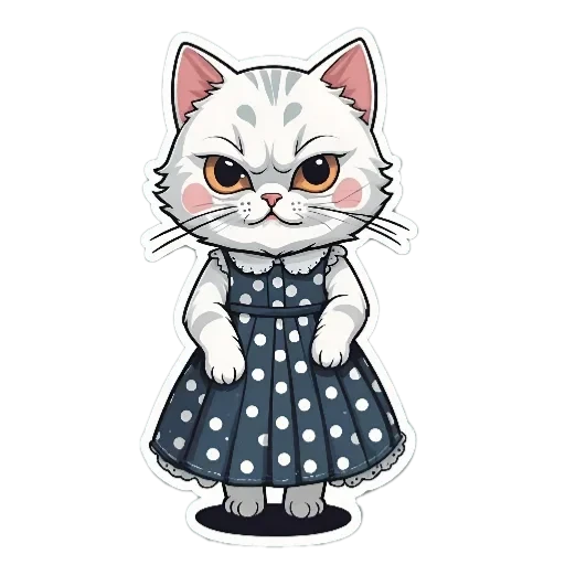 Cute Kitty - sticker for 🤬