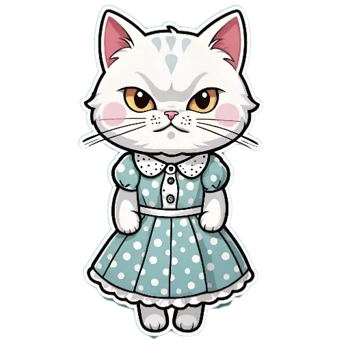 Cute Kitty - sticker for 😡