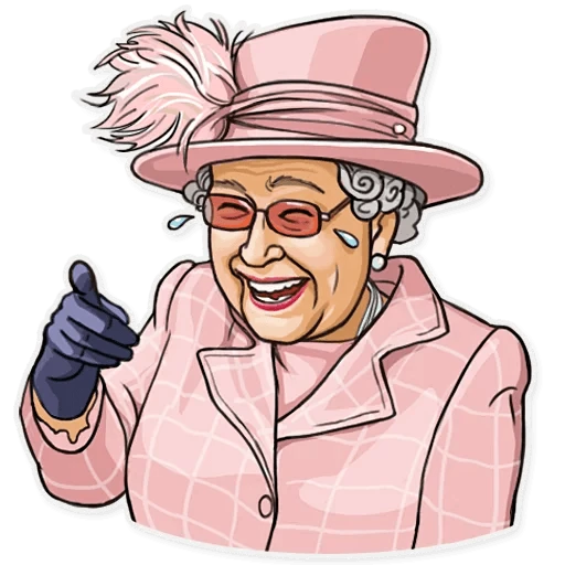 The Queen  - sticker for 😂