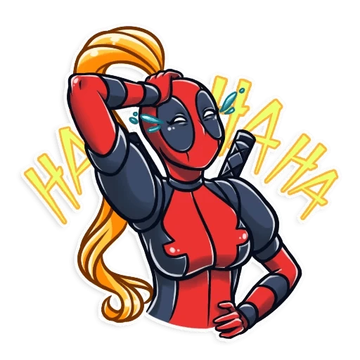 Lady Deadpool  - sticker for 😂