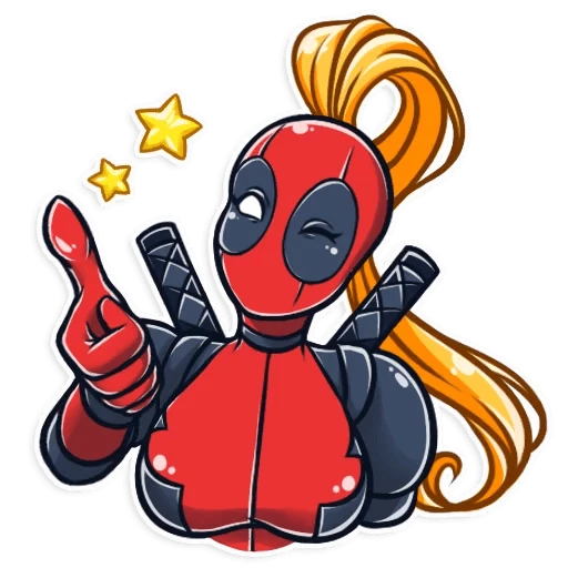 Lady Deadpool  - sticker for 👍