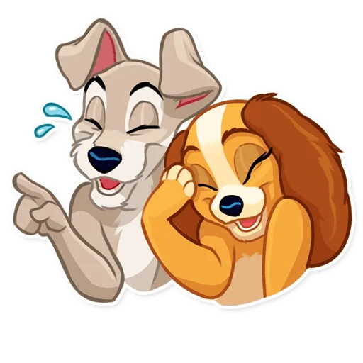 Lady and the Tramp  - sticker for 😂