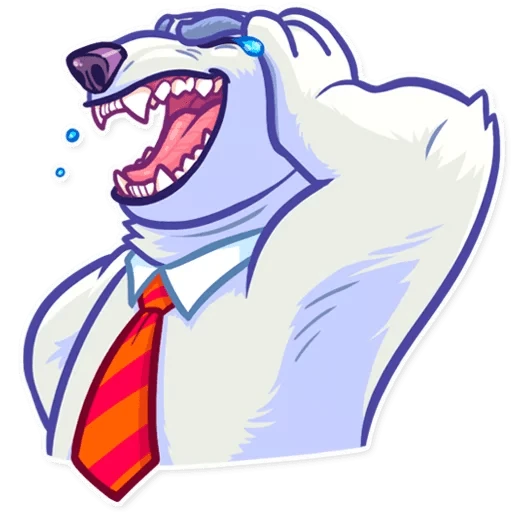 Sarcastic Polar Bear  - sticker for 😂