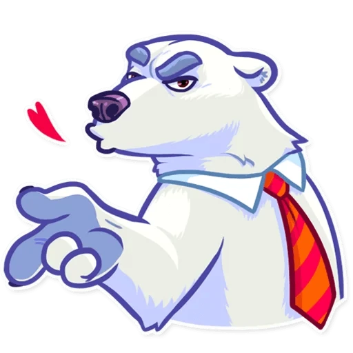 Sarcastic Polar Bear  - sticker for 😘