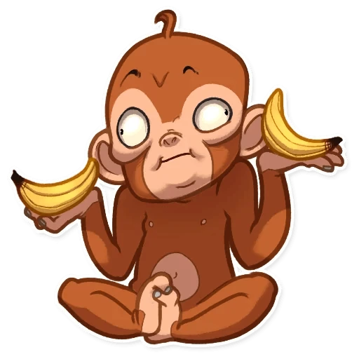 Mona Monkey  - sticker for 🤷‍♂️