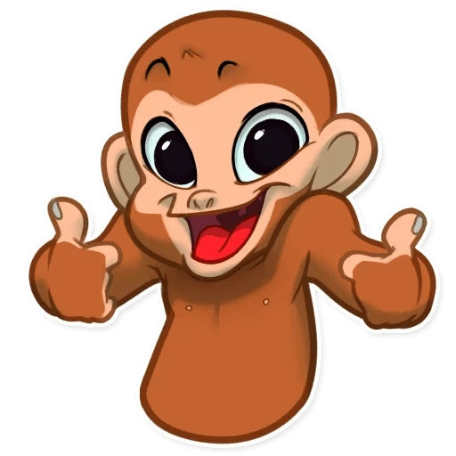 Mona Monkey  - sticker for 👍