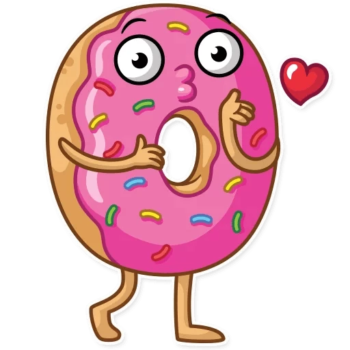 Donut and Coffee  - sticker for 😘