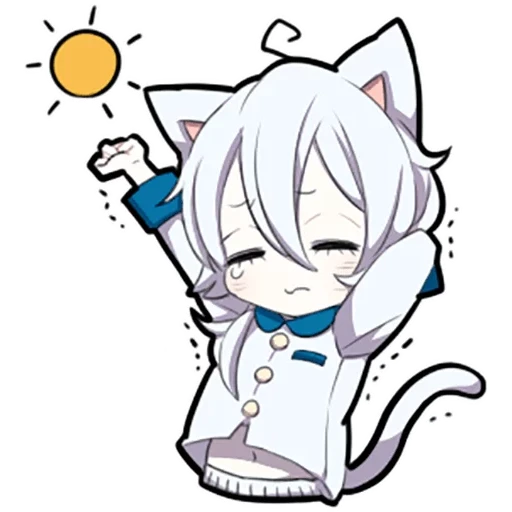 White Kitten - sticker for ☀