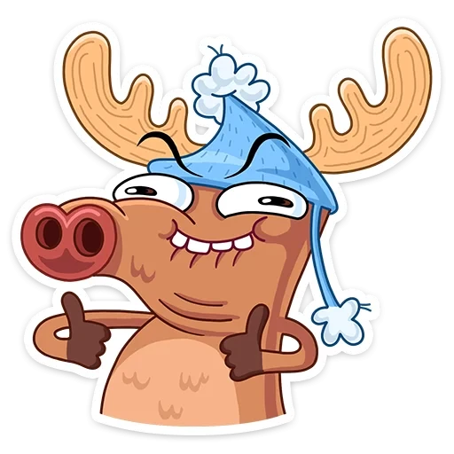Deer | Олень - sticker for 👍
