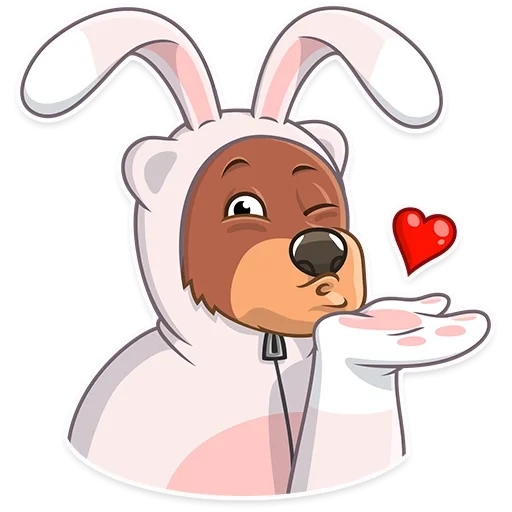 Easter Bear - sticker for 😘