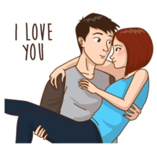 Romantic Couple In Love - sticker for 💑