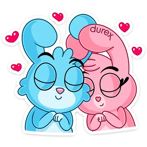 Кролики Durex - sticker for 😍