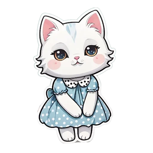 Cute Kitty - Aleximina Stickers