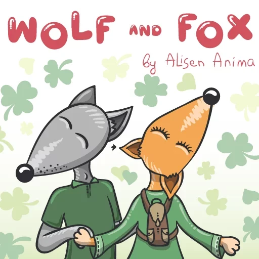 Wolf and Fox - Aleximina Stickers